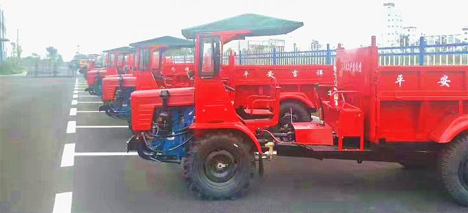 50HP αρθρωμένο φορτηγό αγροτικών τρακτέρ με το φορτωτή για το αερόφρενο μεταφορών 4wd Infield 3